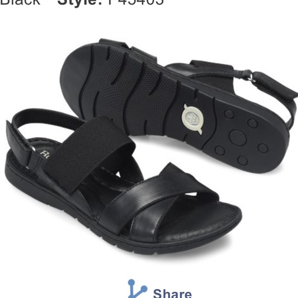 Sandales Borncrown Vernies Noires - Taille 9 US Femme, Talon Compensé 3,5 Pouces